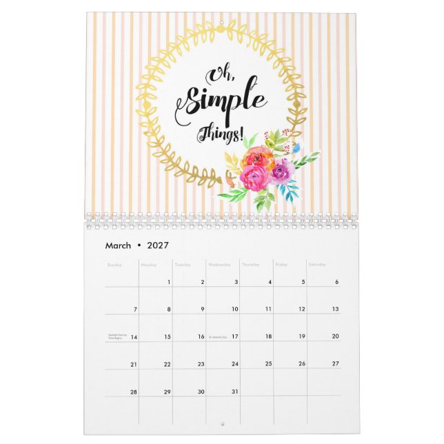 Simple Sak! Kalender (Mar 2027)