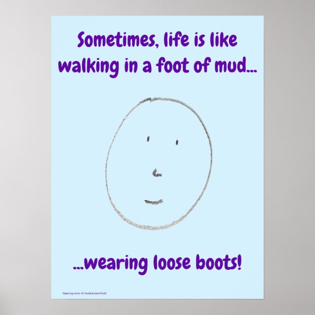 "Simple Says" #5 funny, humor, quote Poster (Framsidan)