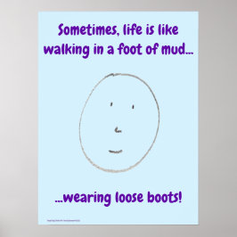 "Simple Says" #5 rolig, humor, citat Poster