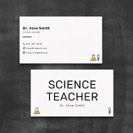 Simple Science Teacher Visitkort