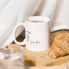 Simple Script Flower Grandma Mugg
