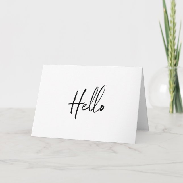 Simple Script Hej Card Kort (Framsida)