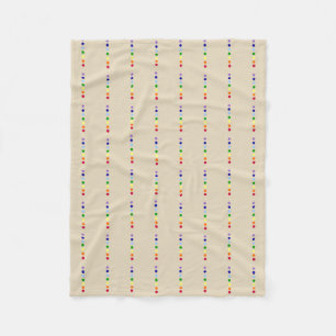 Simple Seven Chakra Line Fleece Blanket