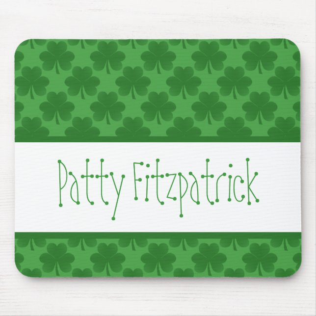 Simple Shamrocks Mousepad Musmatta (Framsidan)