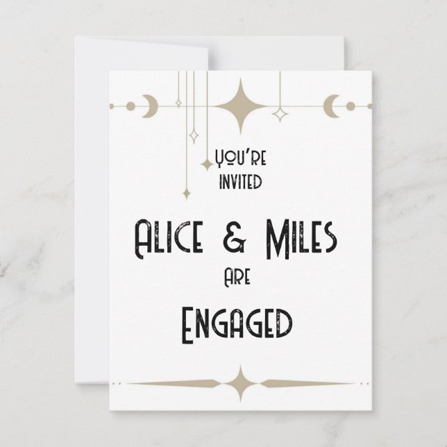 Simple Shimmer Inbjudningar (Framsida)