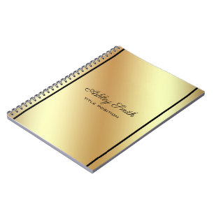 Simple Shiny Guld Anteckningsbok