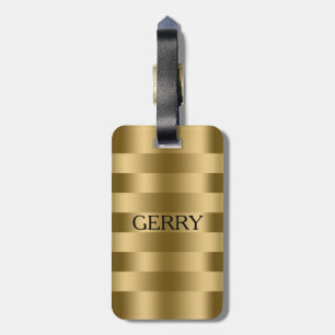 Simple Shiny Guld Rand Mönster Bagagebricka
