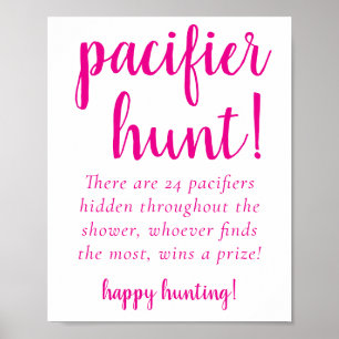 Simple Shock rosa Nappar Hunt Magenta Party-spel Poster