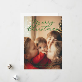 Simple Single Photo Holida Julkort