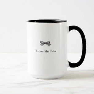Simple Söt Bow Future Mrs. Möhippa Gift Mugg