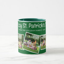 Simple St. patricks dag Shamrocks familjefoto