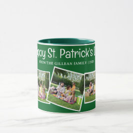 Simple St. patricks dag Shamrocks familjefoto Mugg