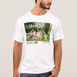 Simple St. patricks dag Shamrocks familjefoto T Shirt