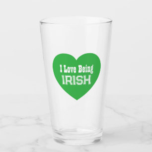 Simple St. Patrick's Day Grönt I Kärlek som är irl Glaskopp