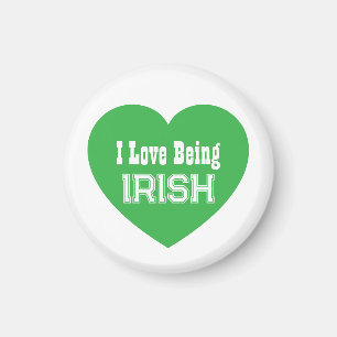 Simple St. Patrick's Day Grönt I Kärlek som är irl Magnet
