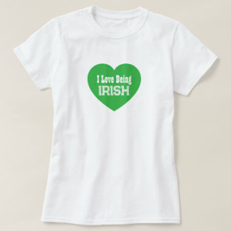 Simple St. Patrick's Day Grönt I Kärlek som är irl T Shirt