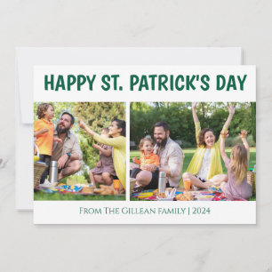 Simple St. patrick's day Shamrocks family 2 foto Julkort