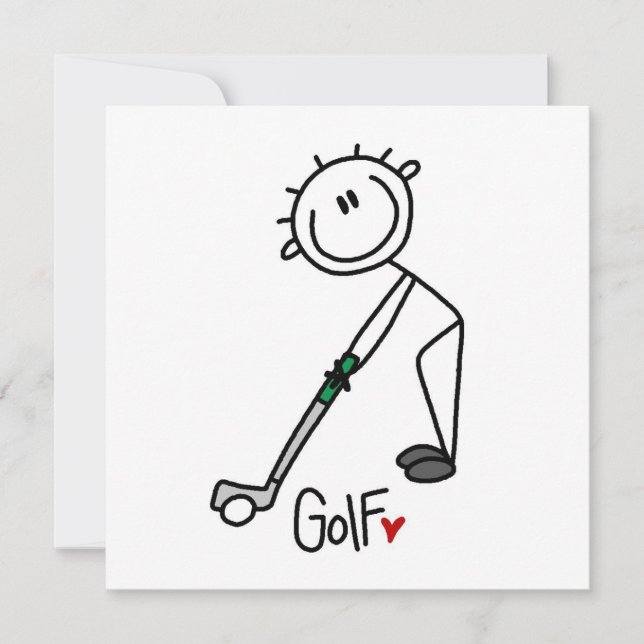 Simple Stick figur Golfer (Framsida)
