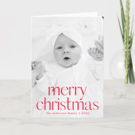 Simple Stil Red God jul 2 Photo Helgkort