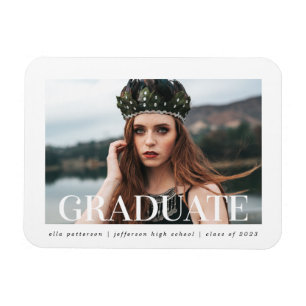 Simple Stil Studenten Photo Magnet