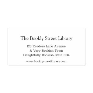 Simple Street Bibliotek Självfärgande Stämpel