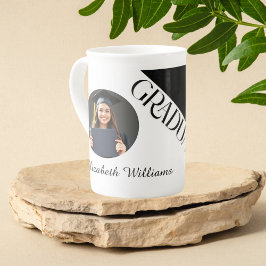 Simple Studenten Black and White Benporslin Mugg