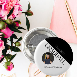 Simple Studenten Black and White Knapp