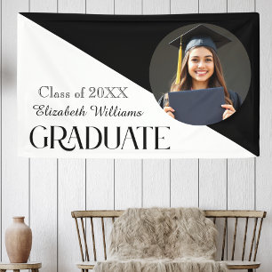 Simple Studenten Black and White Poster