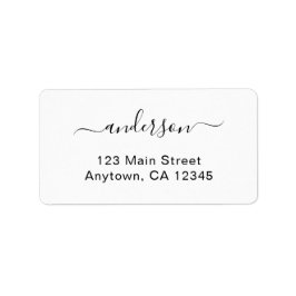 Simple Stylish Custom Printed Address Stickers Adressetikett