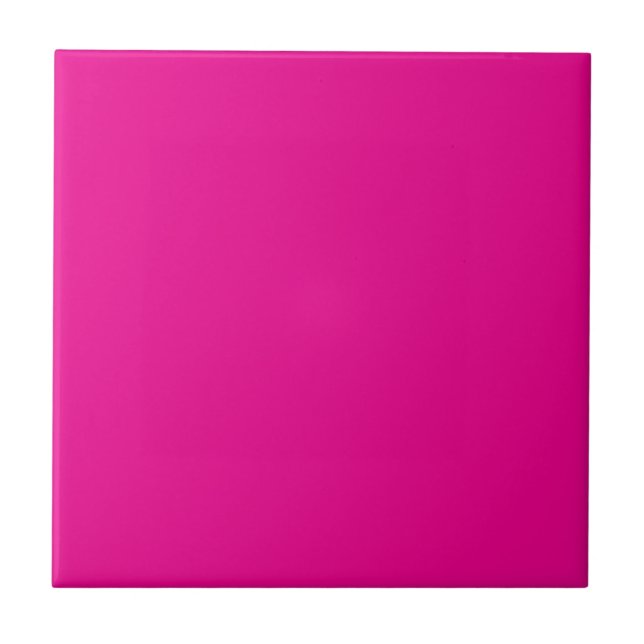 SIMPLE STYLISH MODERN BRIGHT HOT PINK KAKELPLATTA (Framsidan)