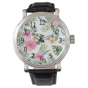 Simple Summer Tropical Blommigt  Manar Watch Armbandsur