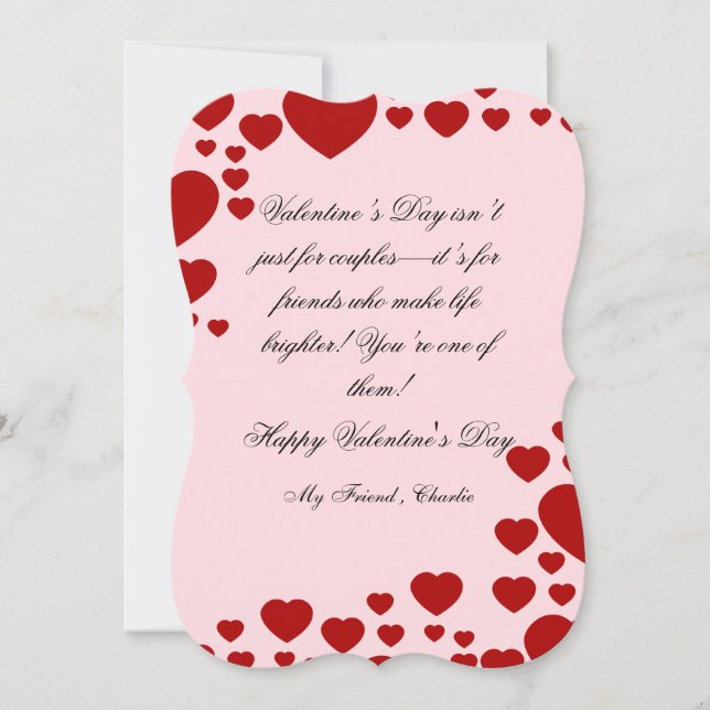 Simple Sweet Vänskap Valentine Day (Framsida)