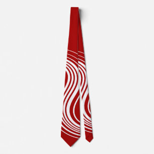 Simple Swirl in Red and White Slips
