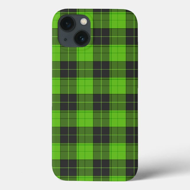 Simple tartan mönster på mörk grönt (Baksida)