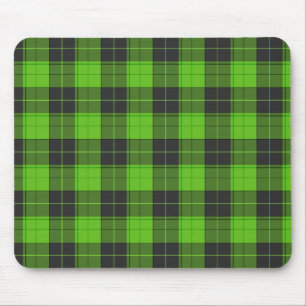 Simple tartan mönster på mörk grönt musmatta