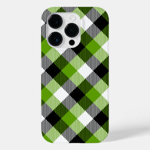Simple Tartan Plaid Neon Grönt