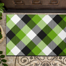 Simple Tartan Plaid Neon Grönt