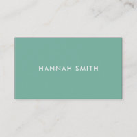 Simple Teal Modern Minimalist