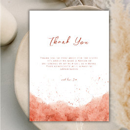 Simple Terracotta Boho Desert Baby Shower Tack Kort