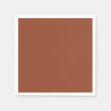 Simple Terracotta Cocktail Napkins