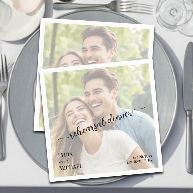 Simple Text Overlay Photo The Night Before Pappersservett (Skapare uppladdad)