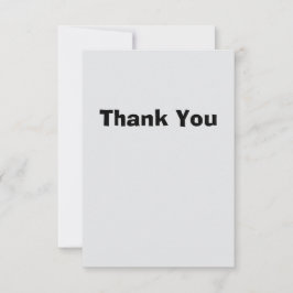 Simple Thank You Card Tack Kort