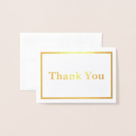 Simple Thank You Folierat Kort