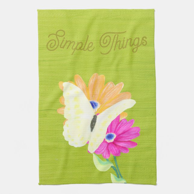 "Simple Things" trädgård Kökshandduk (Vertikal)