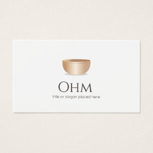 Simple Tibetian Singing Bowl Visitkort