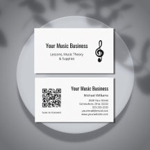 Simple Treble Clef QR Code Music Lessons