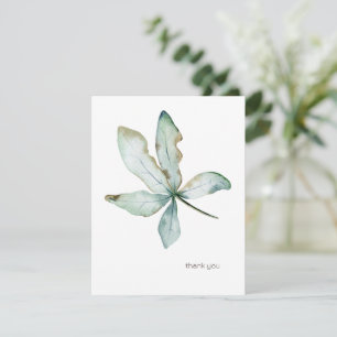 Simple Tropical Grey Anpassningsbar Seafoam 4,25 x Anteckningskort