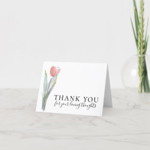 Simple Tulip Funeral Tack Kort