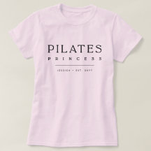 Simple Typography Custom Pink Pilates Princess