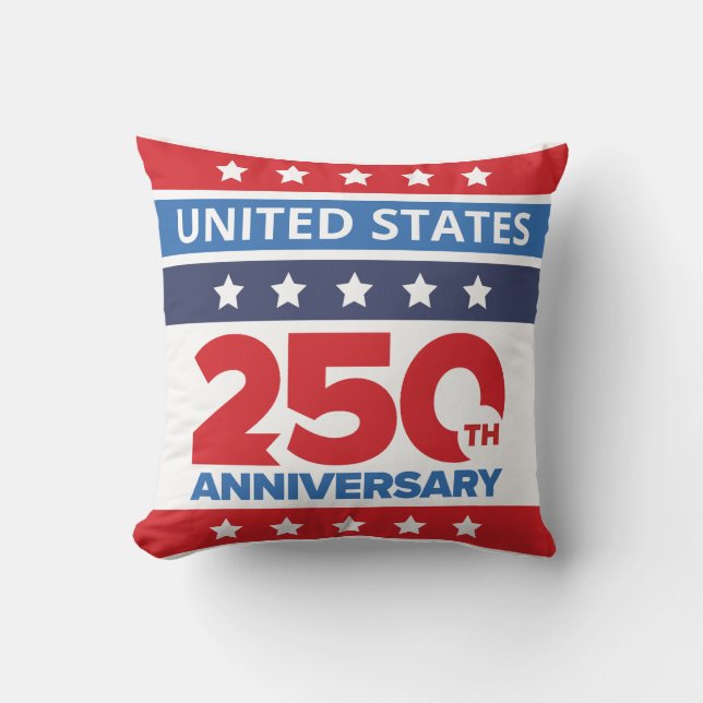 Simple United States 250th Anniversary Kudde (Framsida)